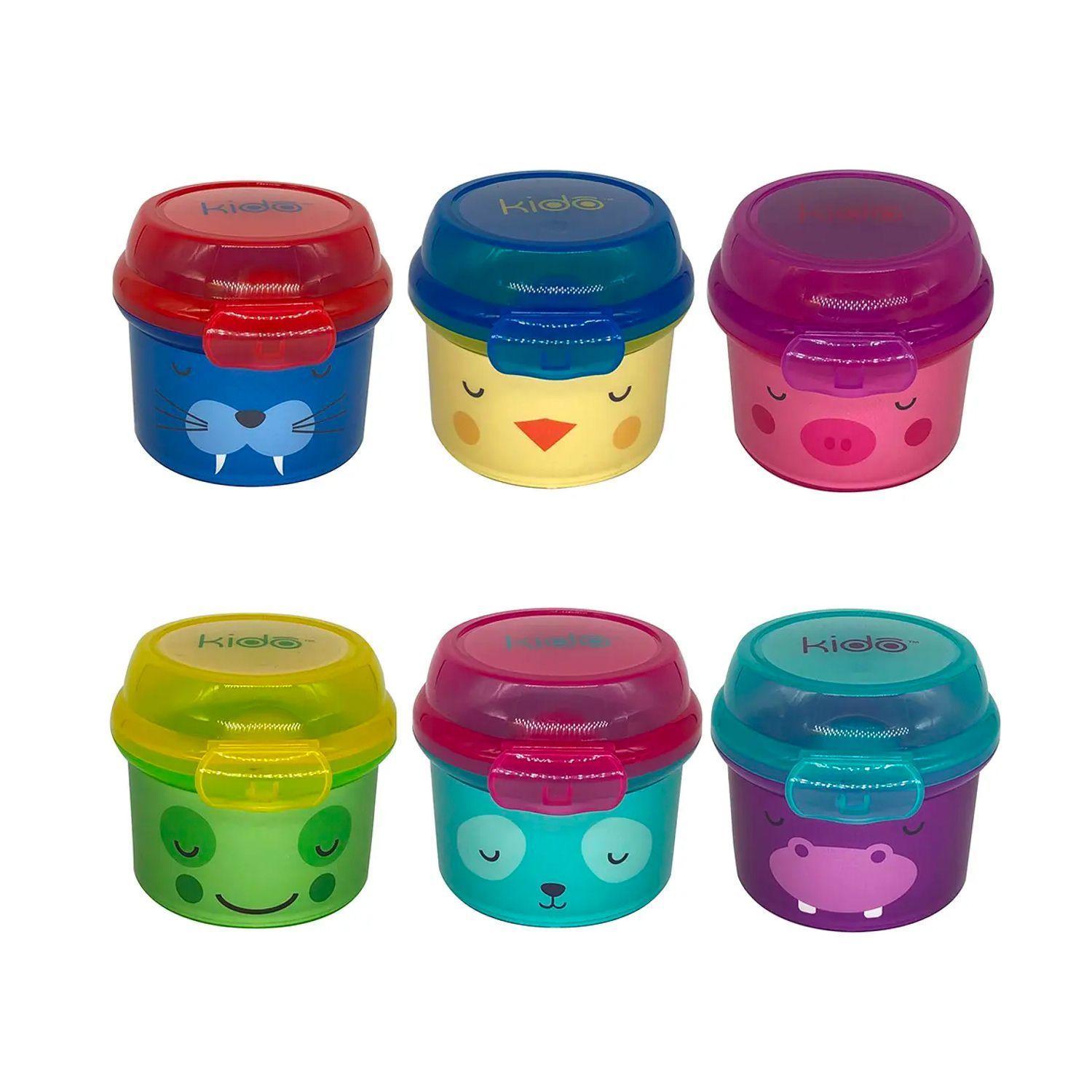 Porta Snack Animal Collection 280 ml Azul - KIDO-1