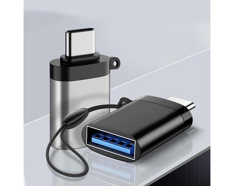 Adaptador Usb 3.0 Tipo C Macho Tipo A Hembra Otg Gris-5
