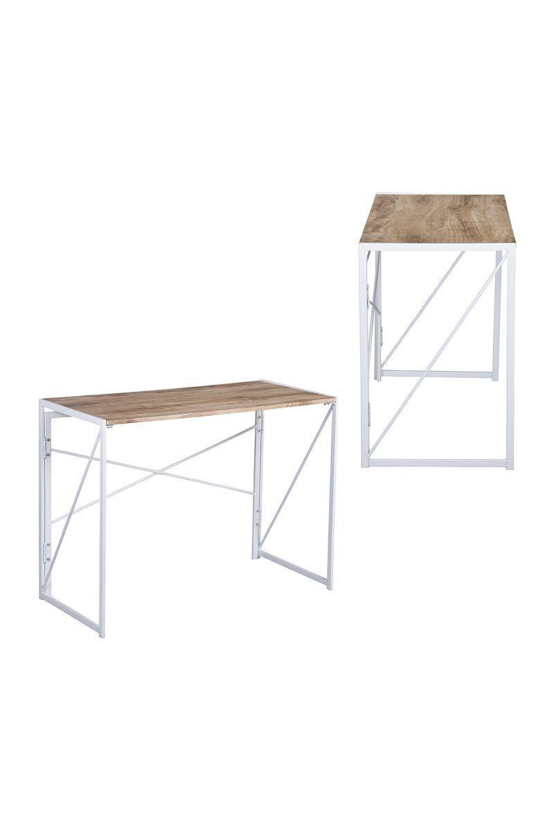 Escritorio Mesa Arrimo Plegable Blanco-3