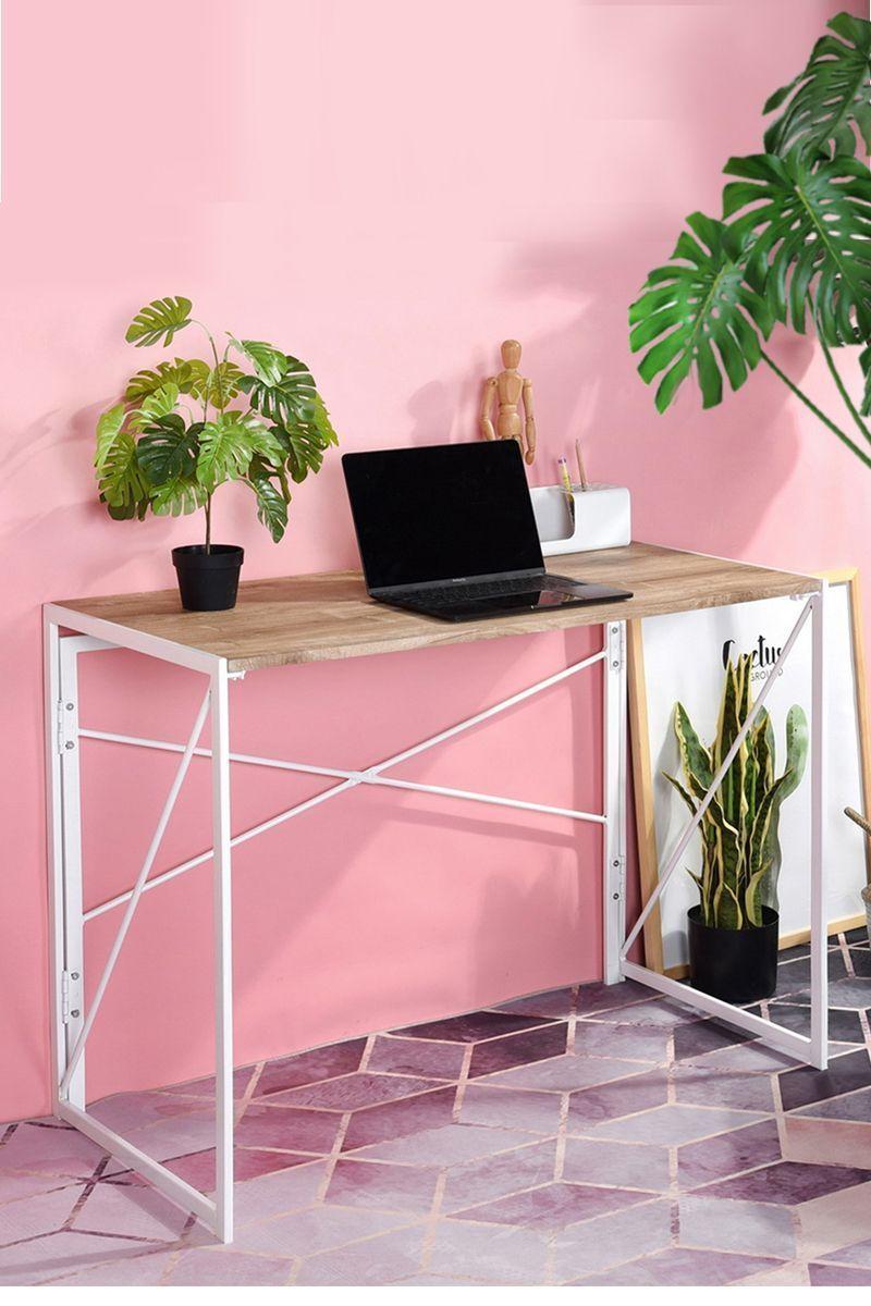 Escritorio Mesa Arrimo Plegable Blanco-1