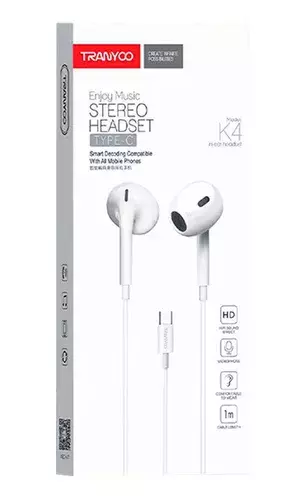 Audifonos Para Celulares Tipo- C K4 Tranyoo-0