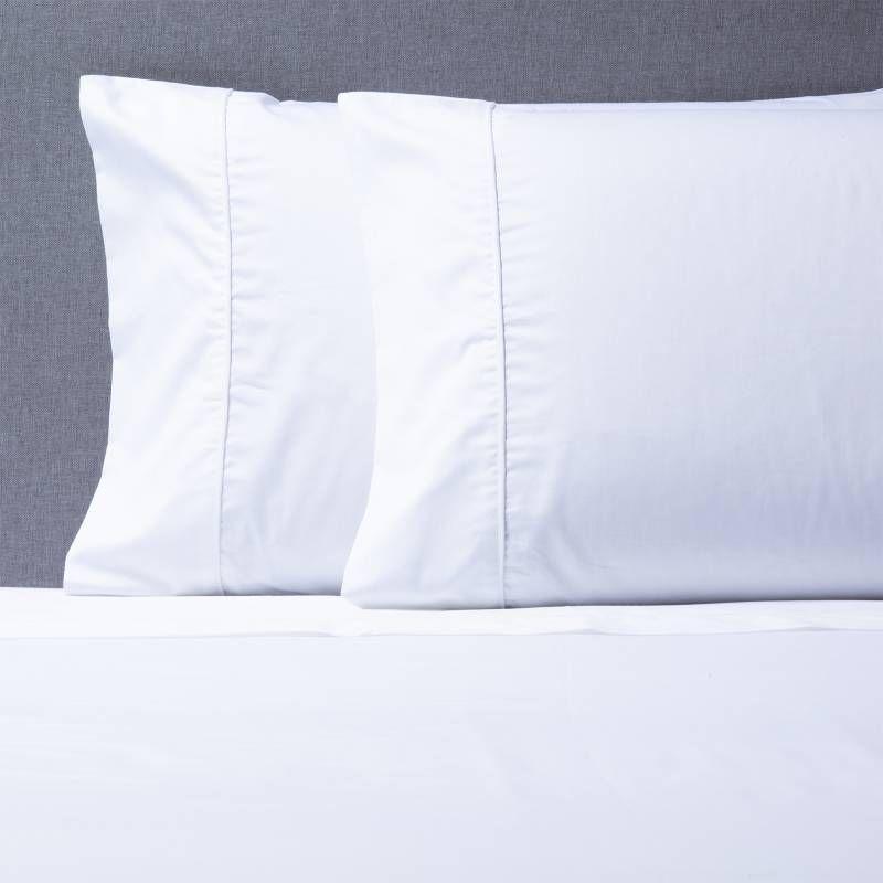 Juego de sábanas 200 hilos Liso 1,5 PLAZA 50% Algodón /50% Satín -2