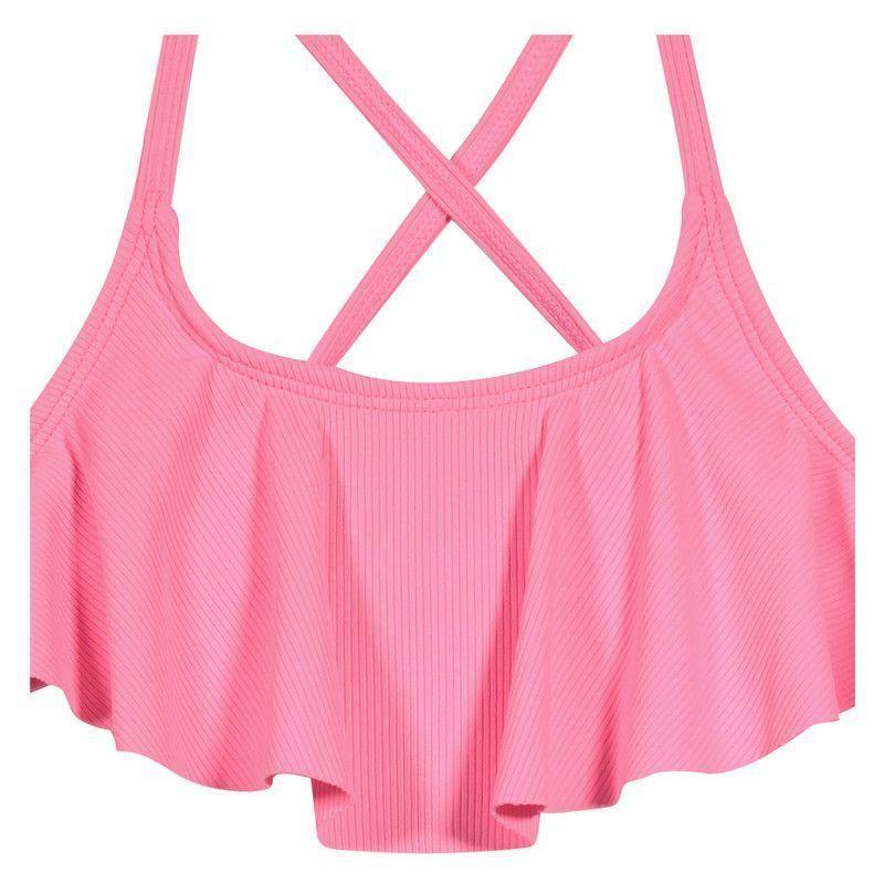 Niña Bikini H2O Wear UV+30 Rib Liso Vuelo Rosa-3