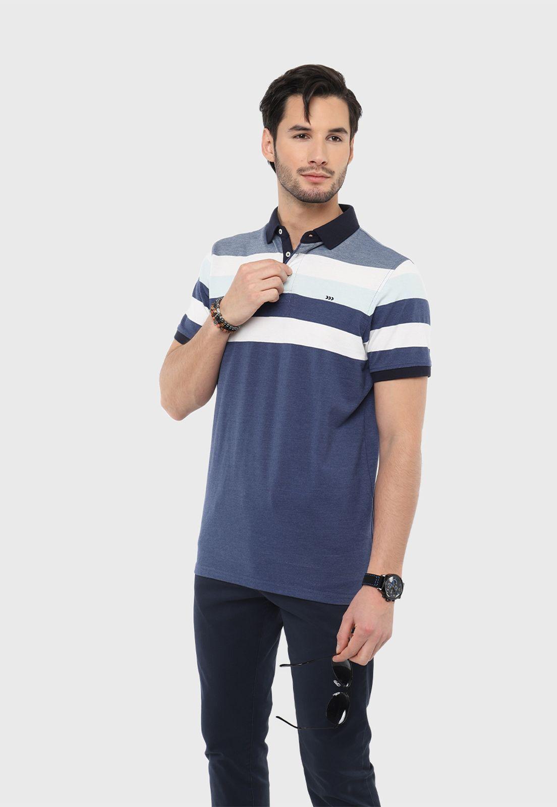 Polera Piqué Con Rayas Arrow-0