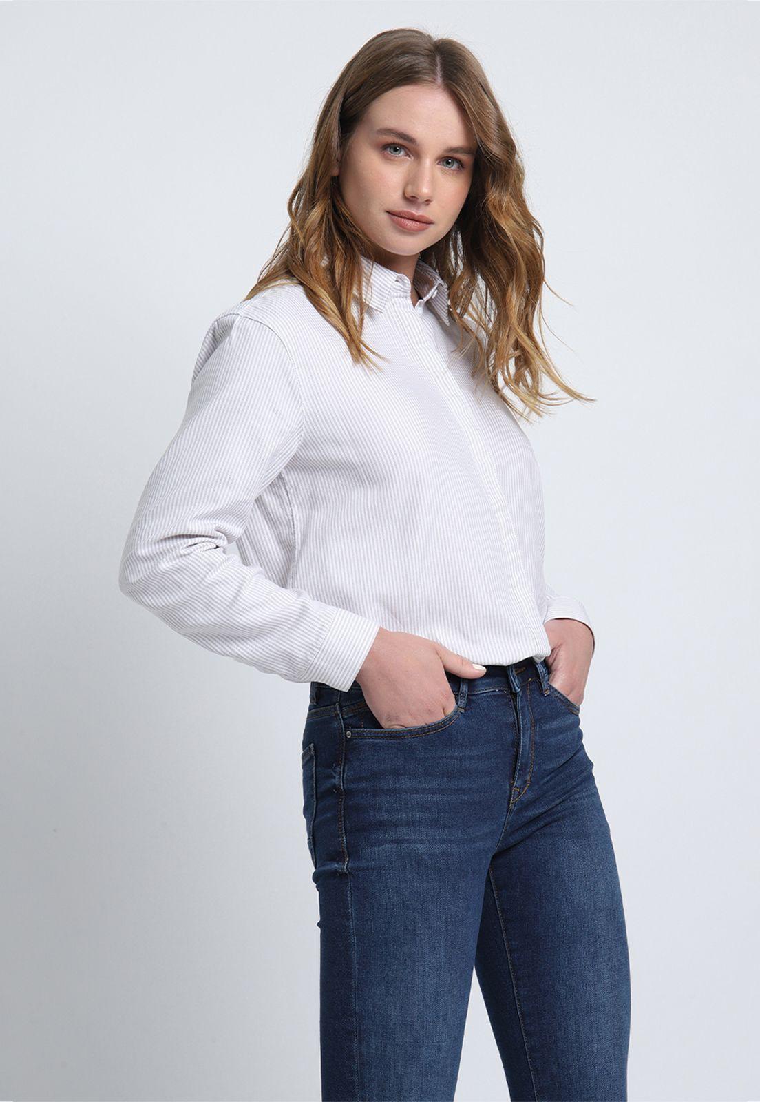 Blusa Mujer Manga Larga A Rayas Esprit-0