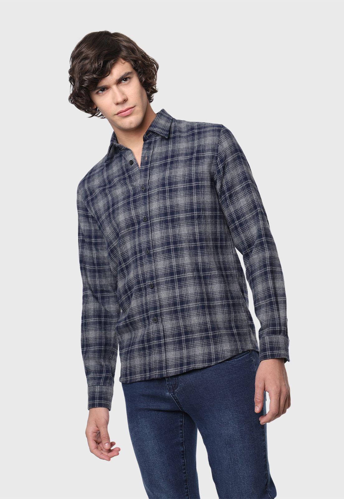 Camisa Casual A Cuadros Arrow-0