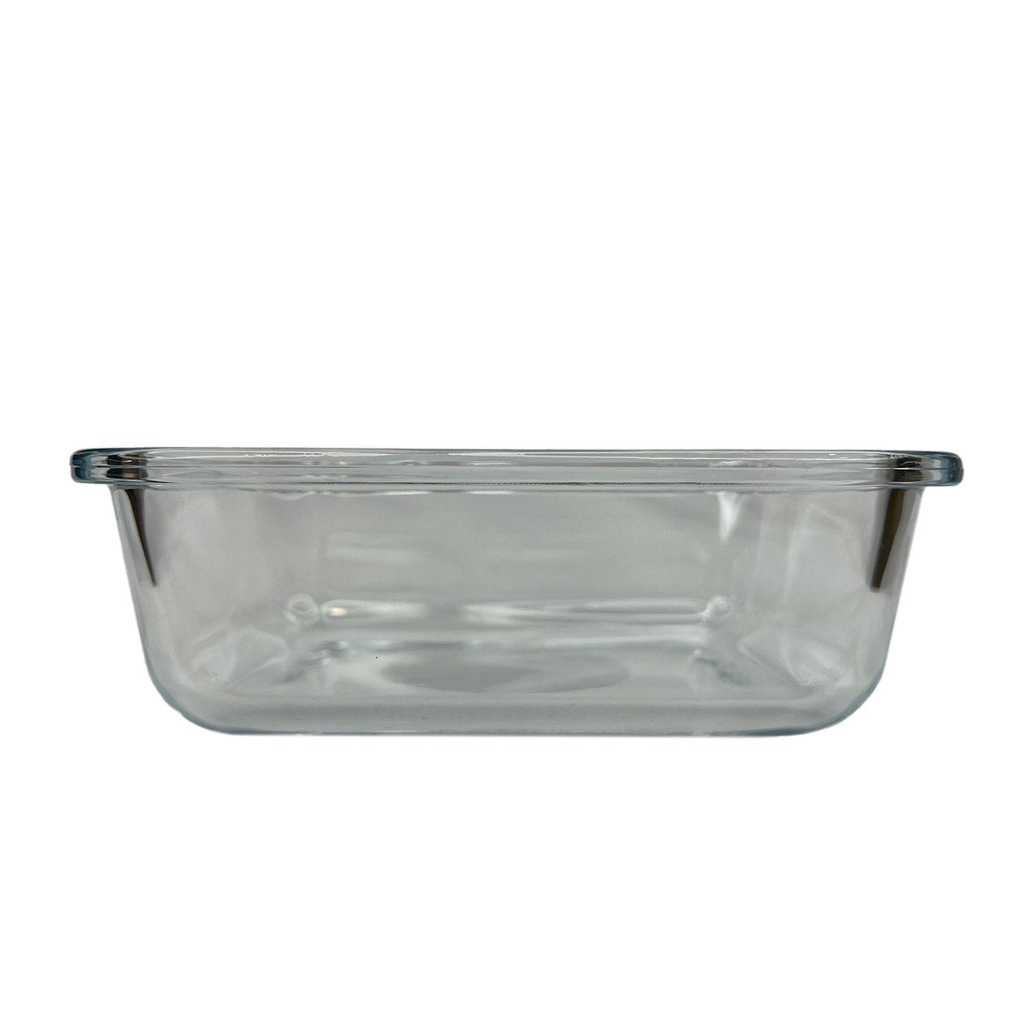 Pack 3 Taper Hermético Rectangular de Vidrio 1500 ml - Keep-4