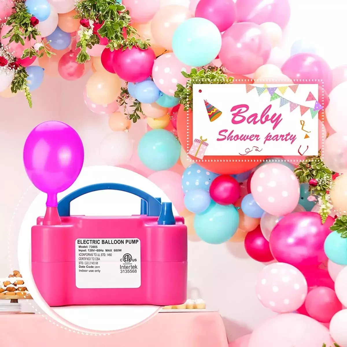 Inflador De Globos Eléctrico Maquina Para Inflar Globos-7