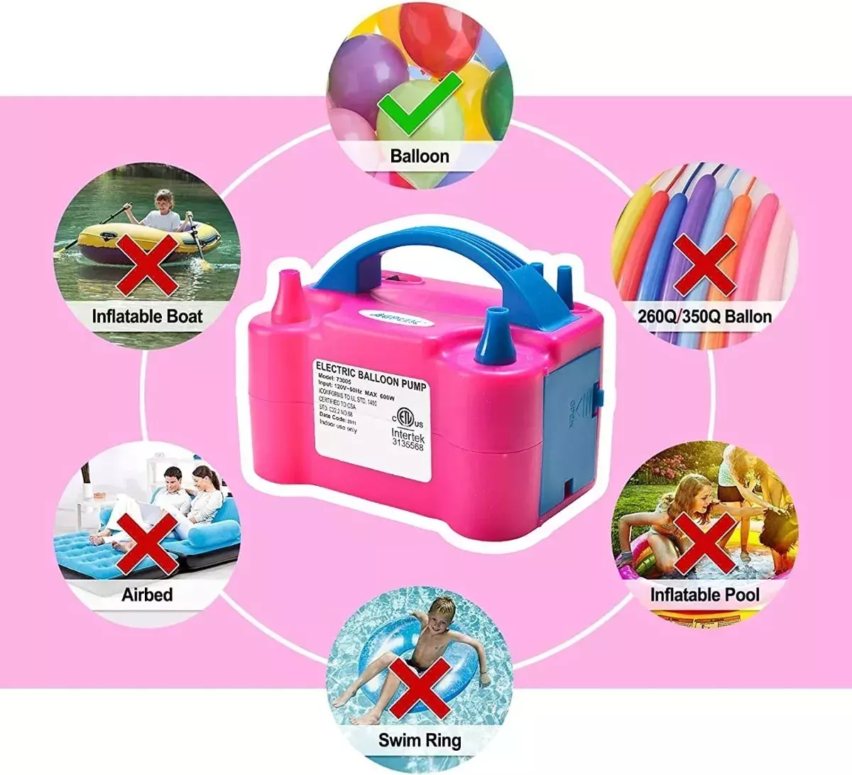 Inflador De Globos Eléctrico Maquina Para Inflar Globos-6