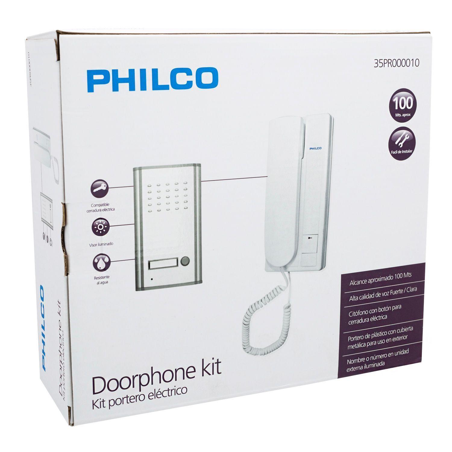 Kit Portero Electrico  Citofono Philco-4