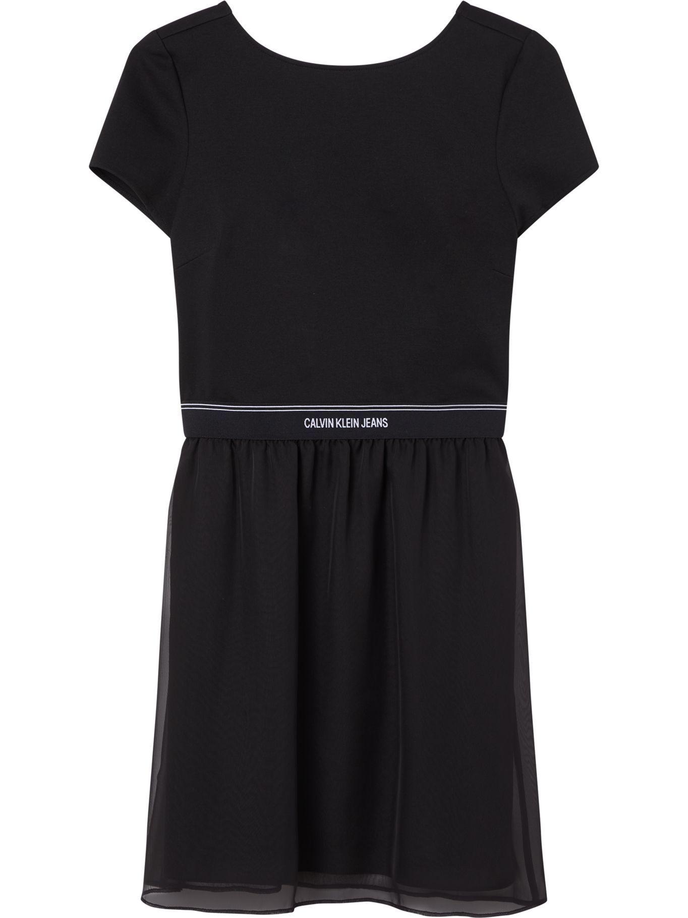 Vestido Logo Waistband Negro Calvin Klein-0