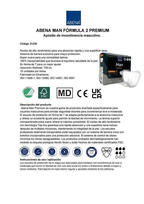 Apósito Masculino ABENA Man Formula 2 -2