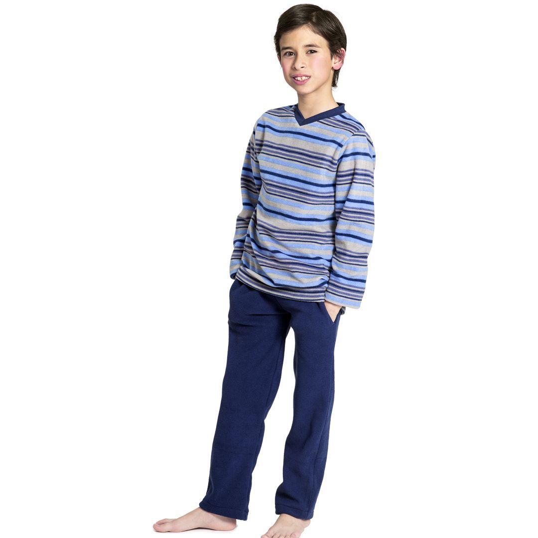 Pijama Mon Amour micropolar 31645G Azul-0