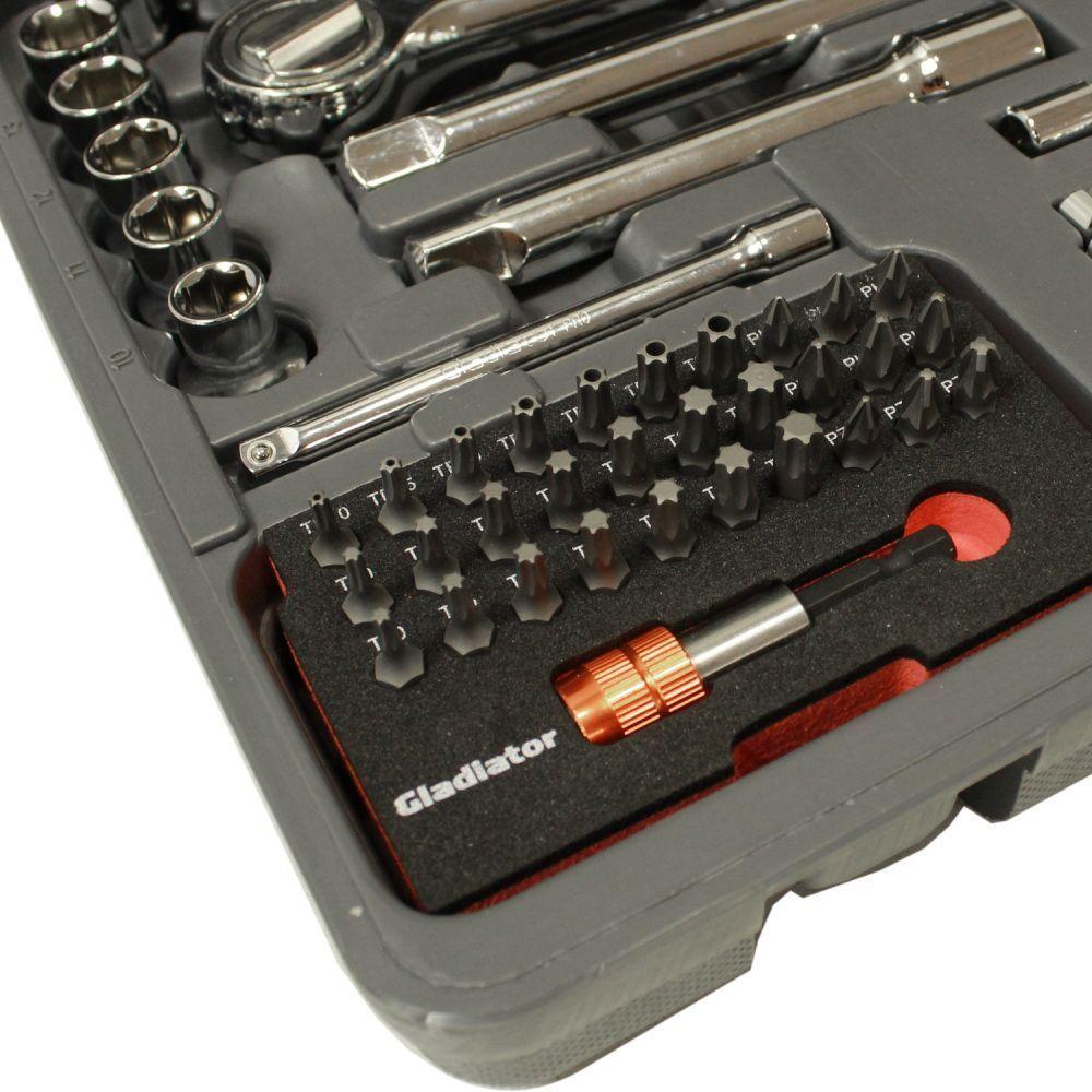 Juego De Dados 1/2"-1/4" Metrico Con Acc Jt 870K-3