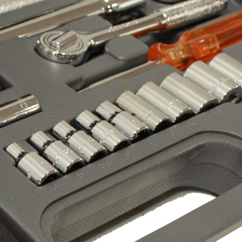 Juego De Dados 1/2"-1/4" Metrico Con Acc Jt 870K-4