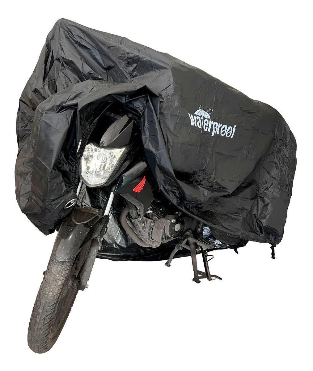 Cobertor Funda Cubre Moto Impermeable Protector 125 X 255 Cm-1