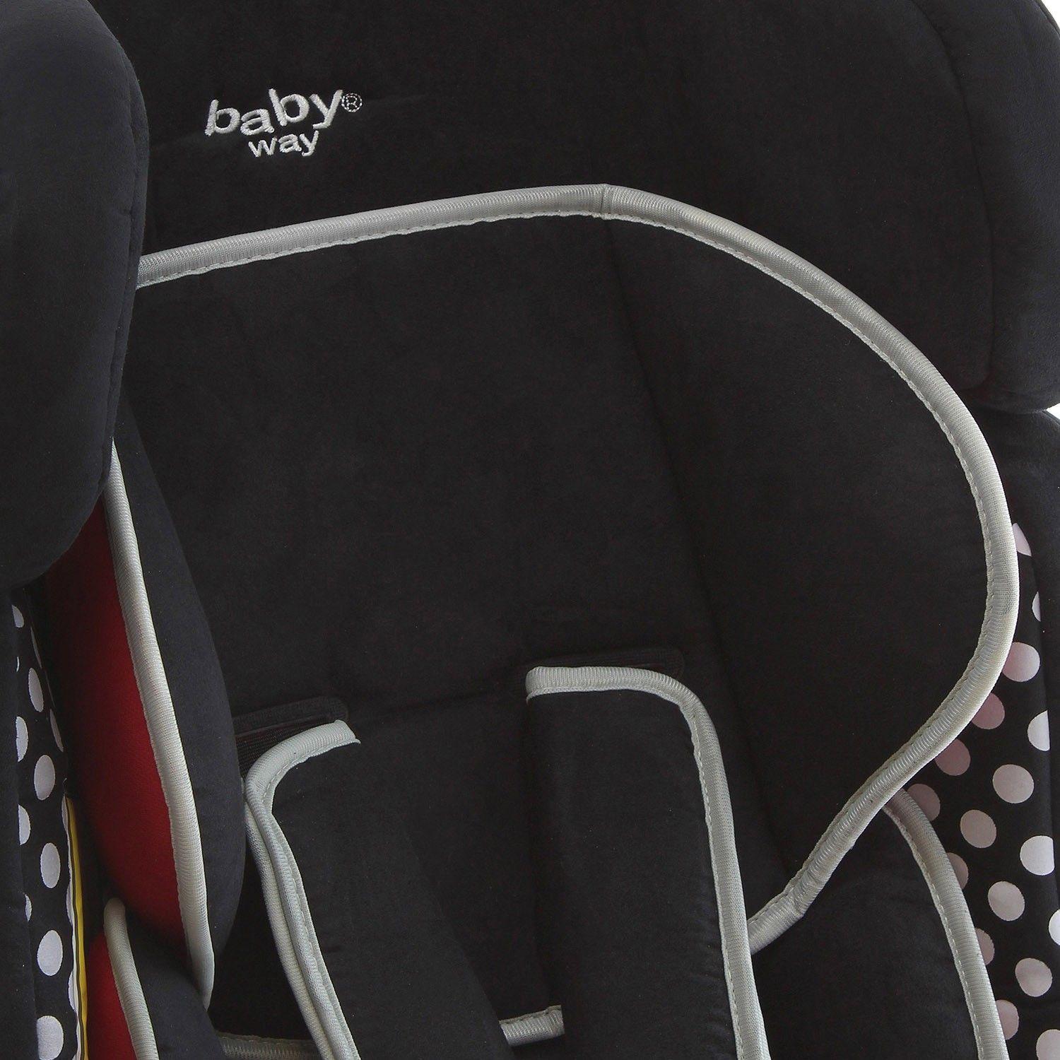 Butaca De Auto Baby Way Reclinable Bw-742 Negra/Bco-3
