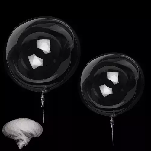 Pack X10 Globos Led Globo Burbuja Decoración Fiesta 18cm -7