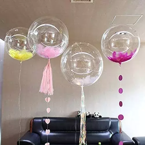Pack X10 Globos Led Globo Burbuja Decoración Fiesta 18cm -6