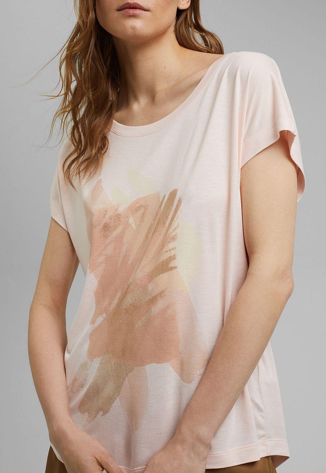 Polera Mujer Manga Corta Estampada Esprit Arena-2