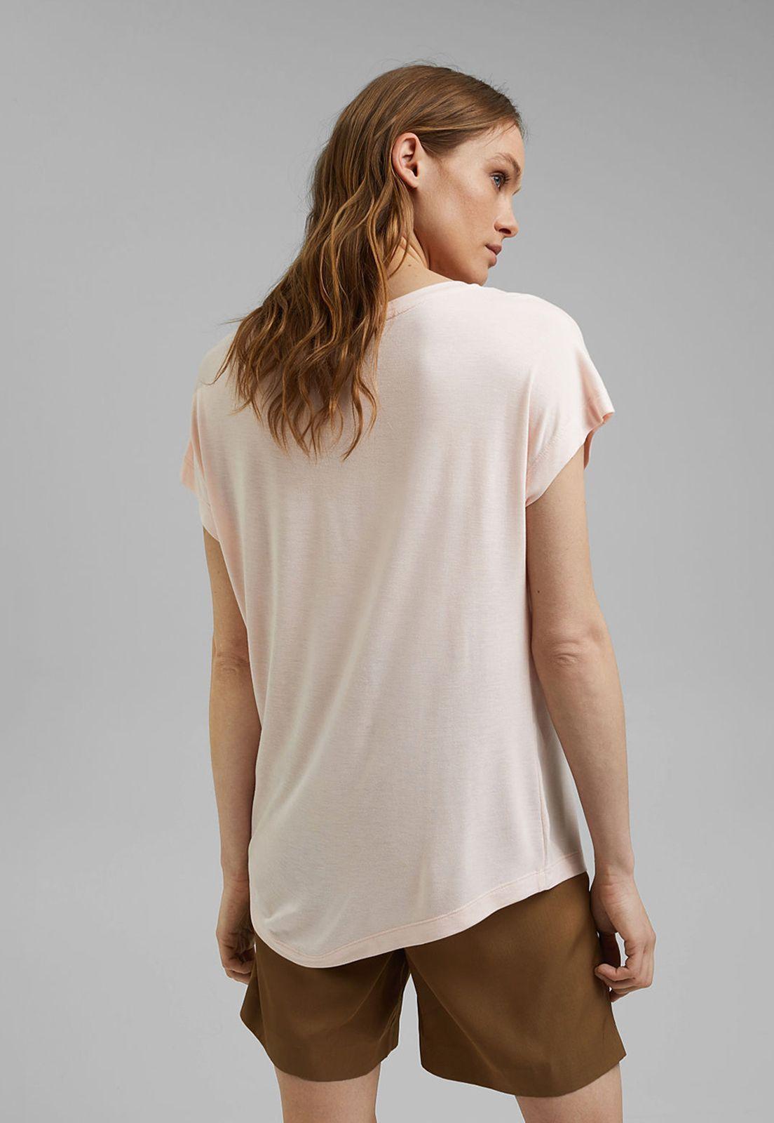 Polera Mujer Manga Corta Estampada Esprit Arena-1