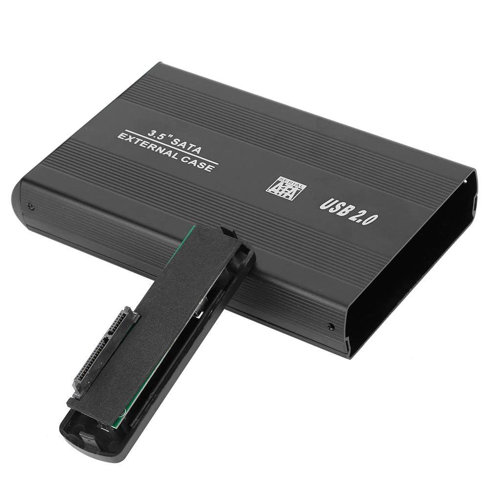 Cofre Case Disco Duro Sata 3.5¨ Usb 2.0 Aluminio Resistente-3