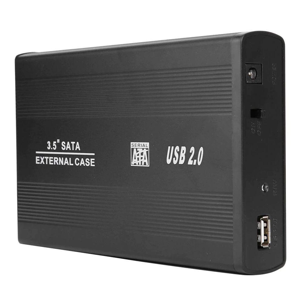 Cofre Case Disco Duro Sata 3.5¨ Usb 2.0 Aluminio Resistente-6