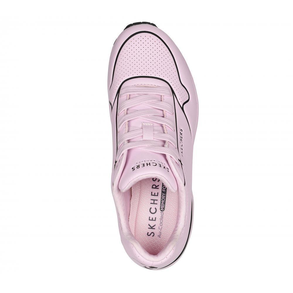 Zapatilla Mujer Uno Rosada Skechers-1