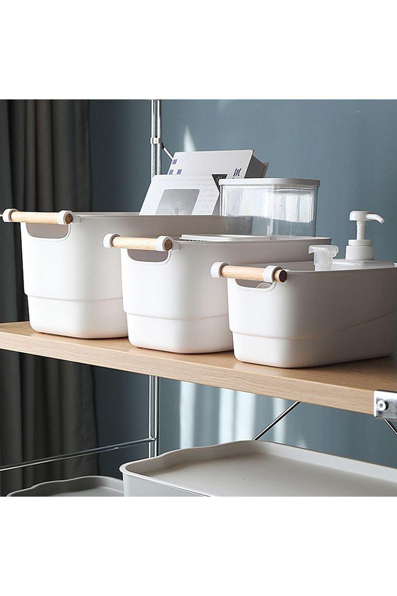 Set 3 Canastos Retro Blanco-3