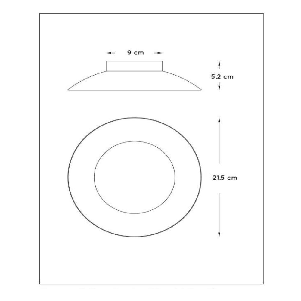 Plafon Foskal Led Dorado Ø21,5-LED-6W-2700K-2