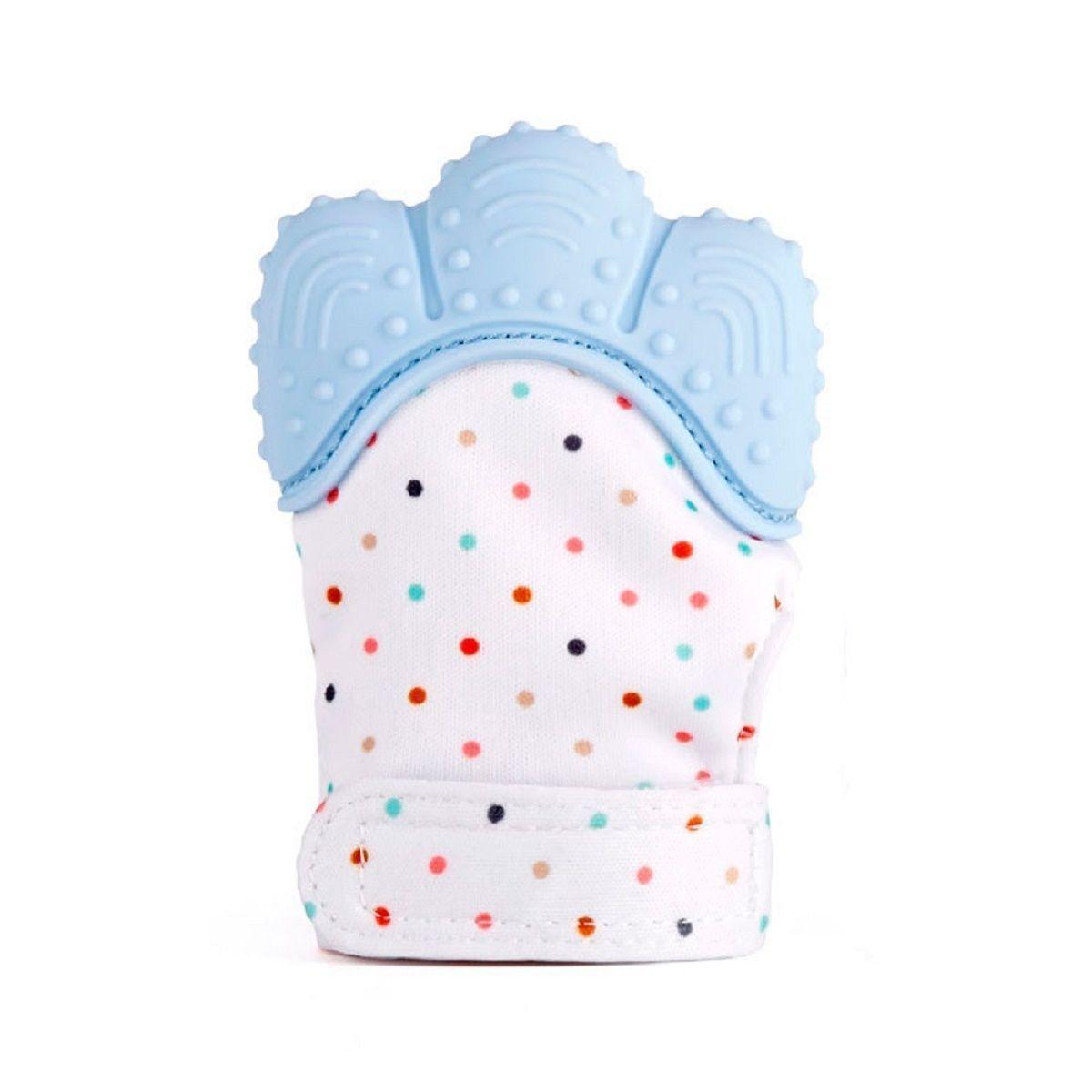 Guante Mordedor silicona bebe color niño-1