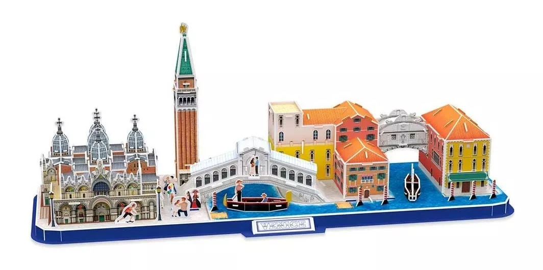 Rompecabezas Puzzle 3d Ciudad Venecia 126 Piezas Cubicfun-1