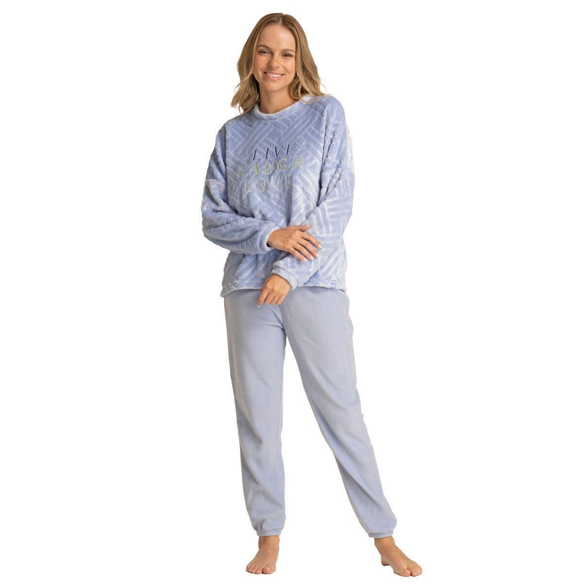 Pijama Mujer Coral Fleece Invierno M231 C1 Top-0