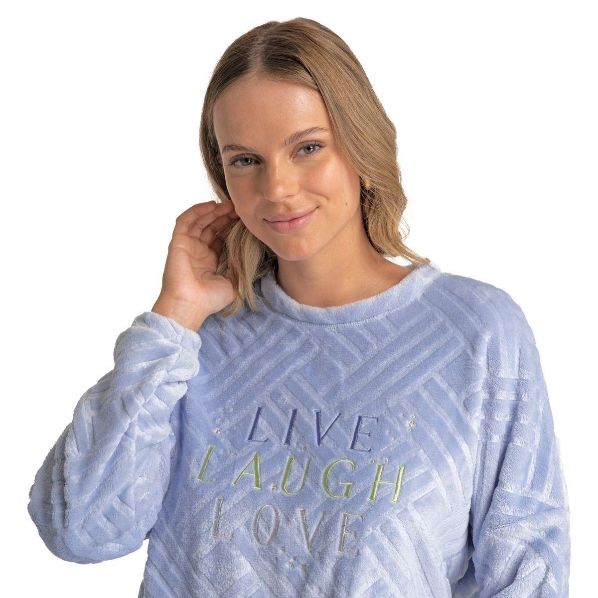 Pijama Mujer Coral Fleece Invierno M231 C1 Top-2