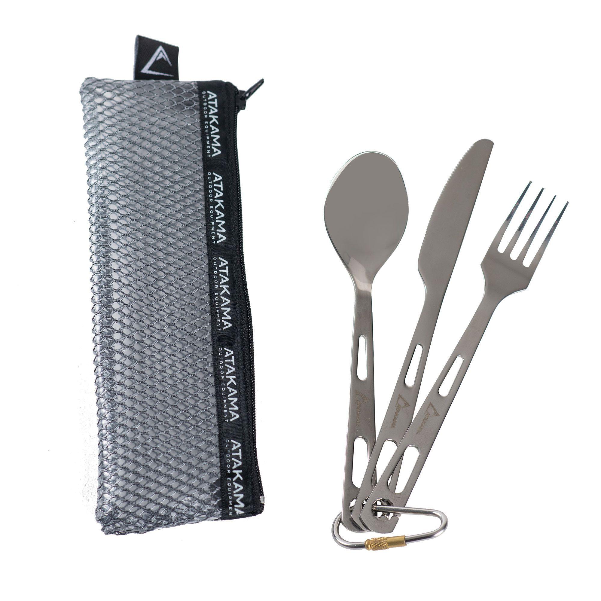 Set de cubiertos Chauchau Plateado Atakama Outdoor-2