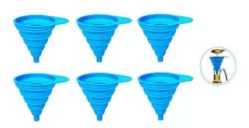 Pack X6 Embudo Plastico Embudo De Silicona Plegable Embudo AZ-98273-2