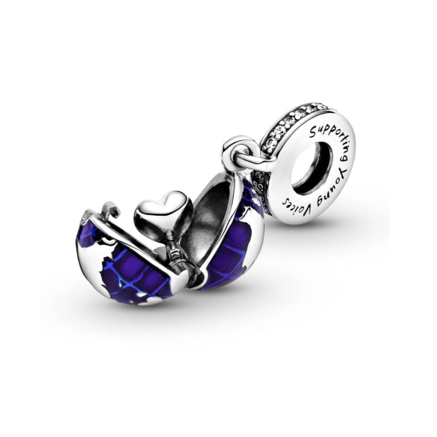 Charm Mundo en Plata Fina 925 SILVER HEART-3