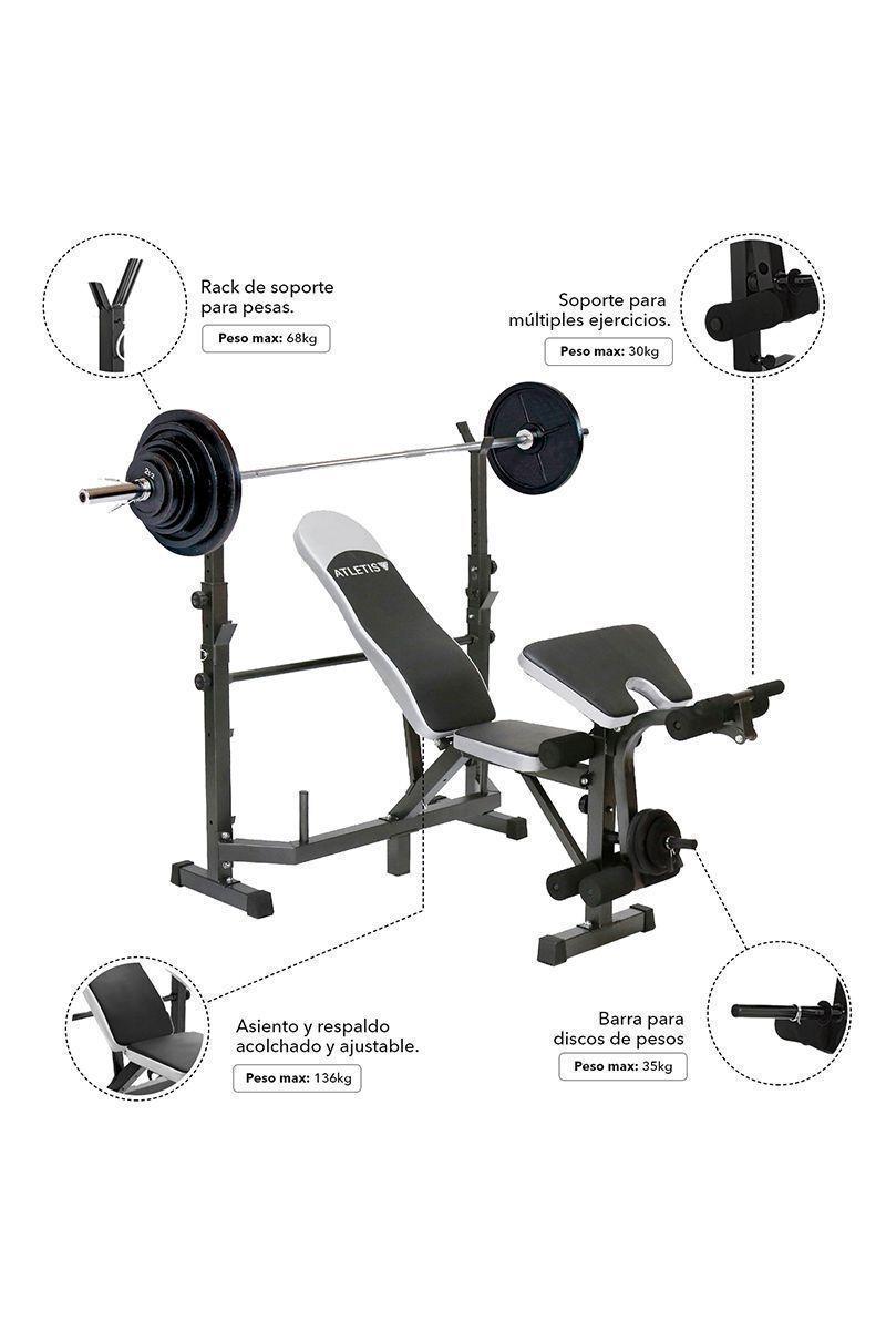 Press Banca Multifuncional Respaldo Ajustable-3