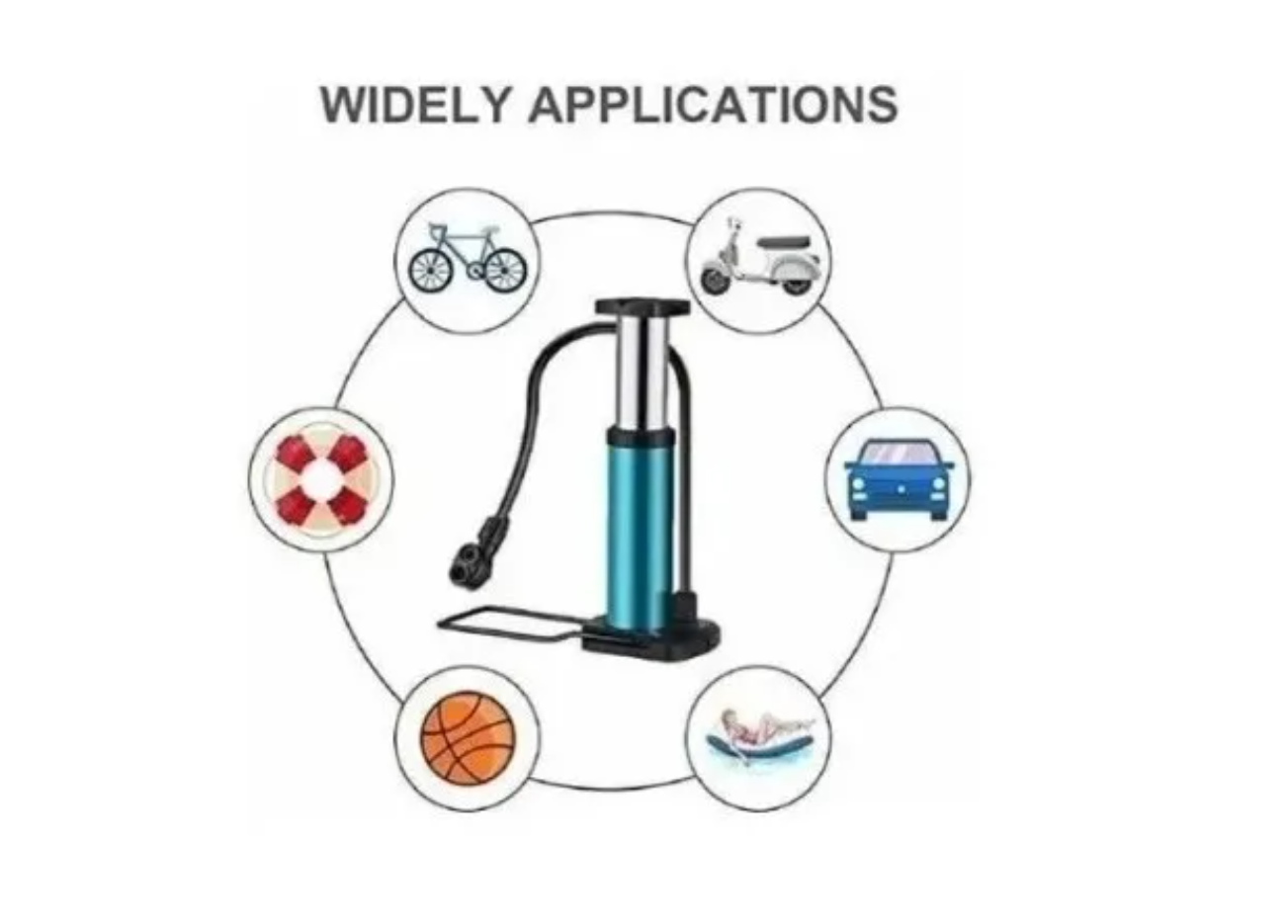 Bomba De Aire Manual Aluminio Para Bicicleta O Motocicleta-2