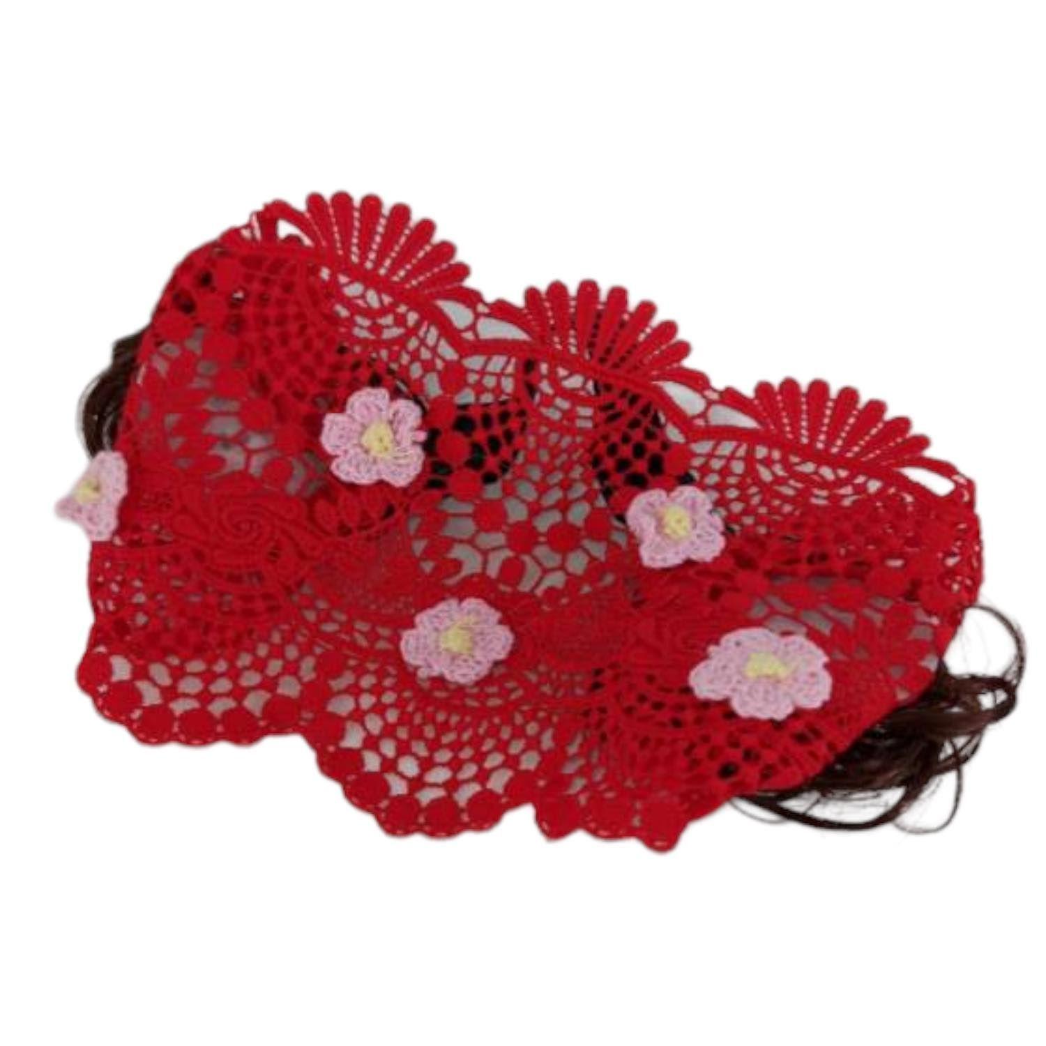 DIADEMA CON PELO ROJA-0