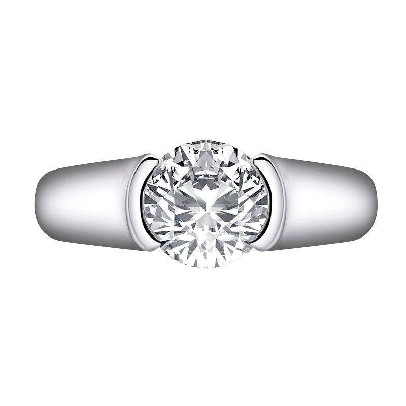 ANILLO DE COMPROMISO MORGAN BEZEL 2CT-1