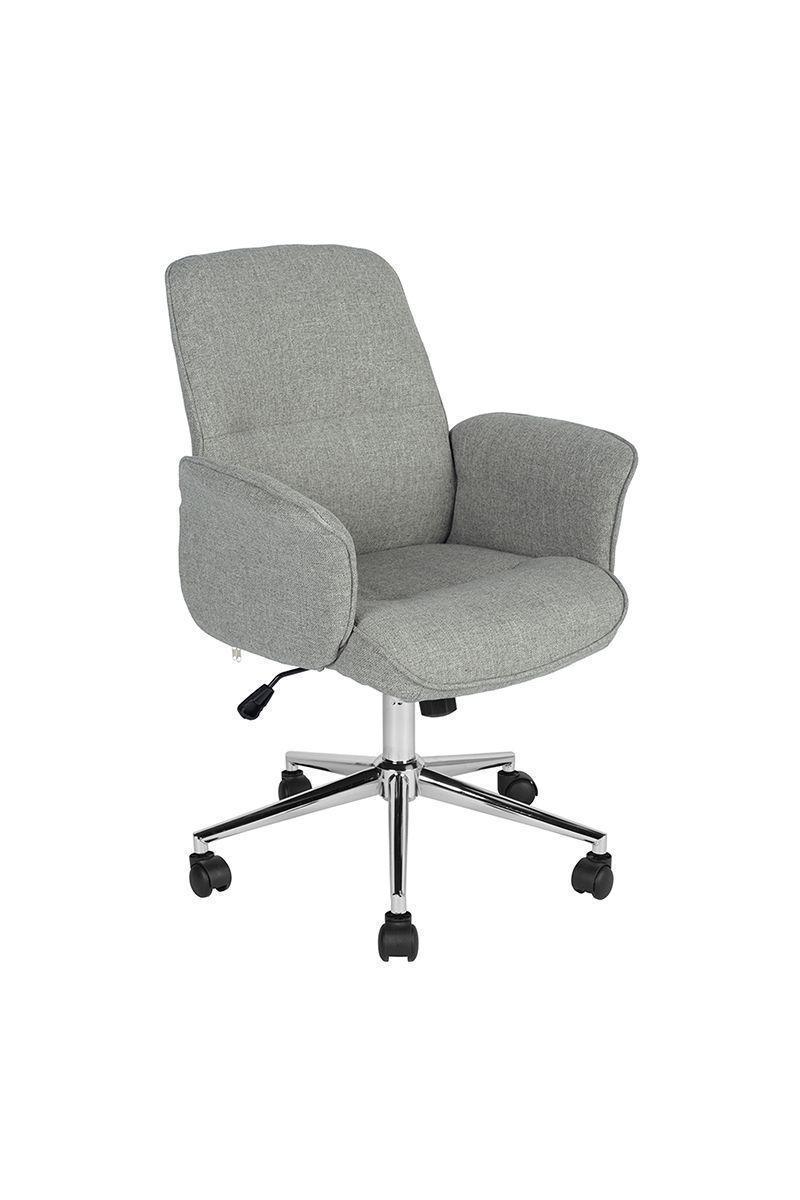 Silla de Escritorio Altura Ajustable Teodora Gris-0