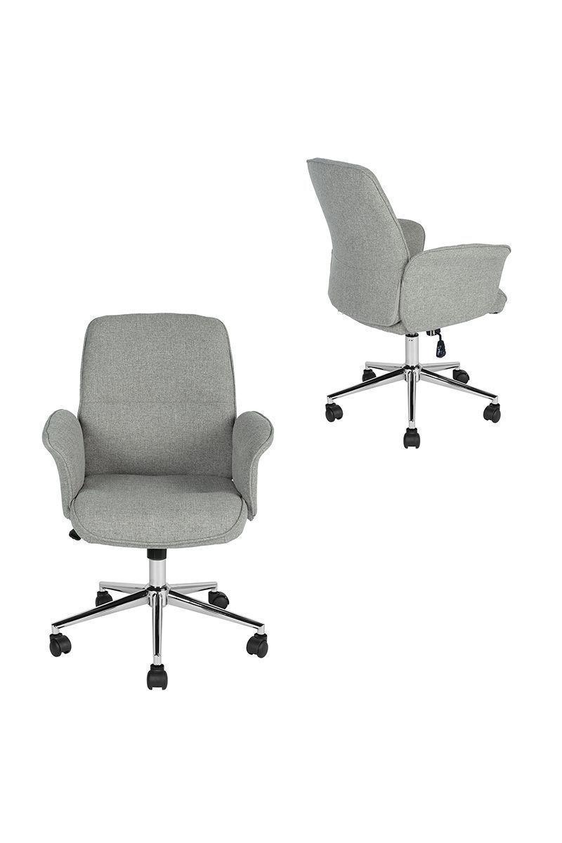 Silla de Escritorio Altura Ajustable Teodora Gris-4