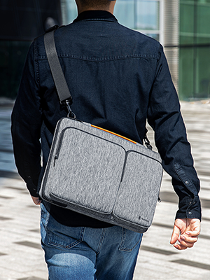 Tomtoc- Bolso De Hombro A42 Para Notebook/macbook 13''- Gris-2