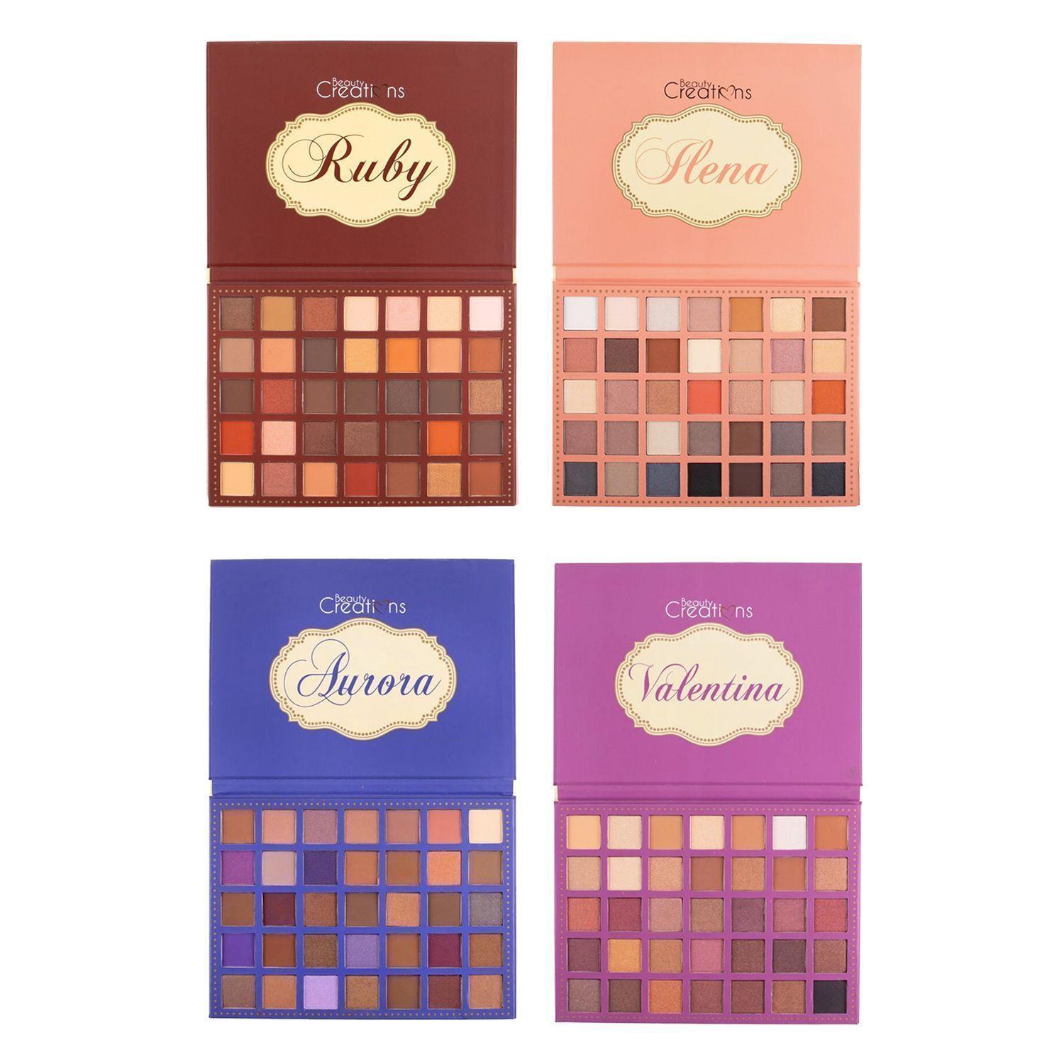 Pack Paleta de sombras "Ilena", "Aurora", "Ruby" y "Valentina" de Beauty Creations-0