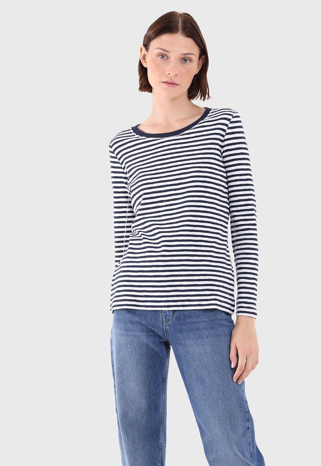Polera Manga Larga A Rayas Esprit-1