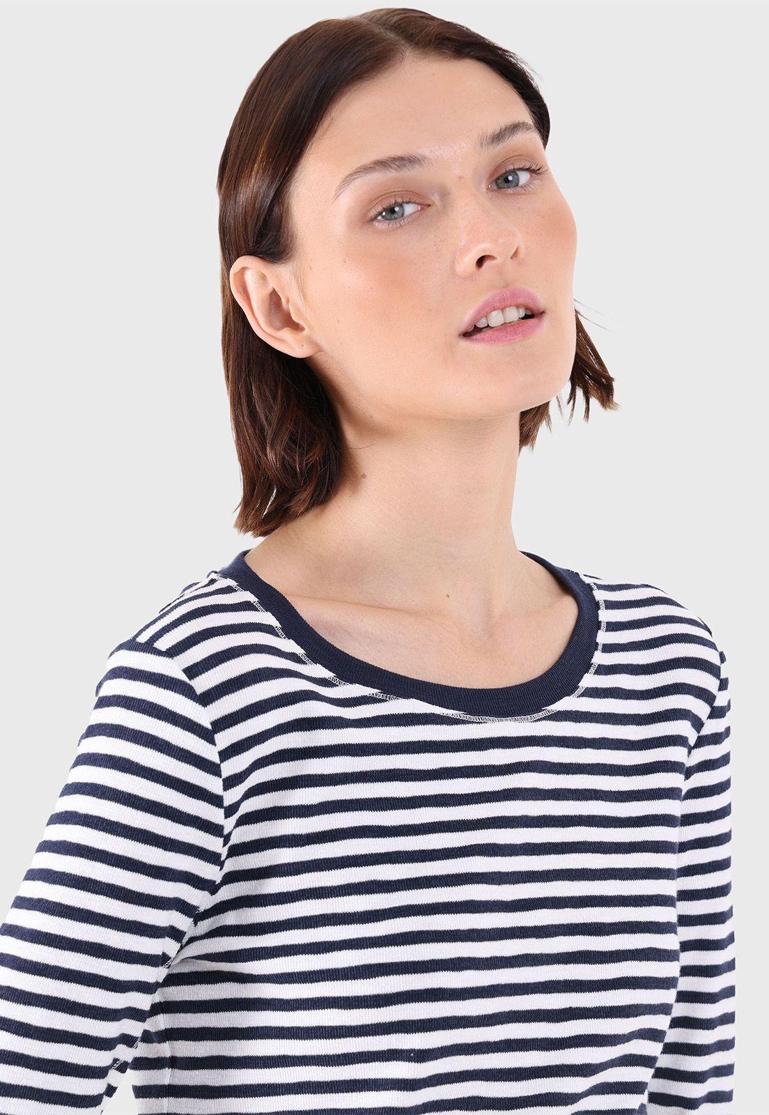 Polera Manga Larga A Rayas Esprit-2