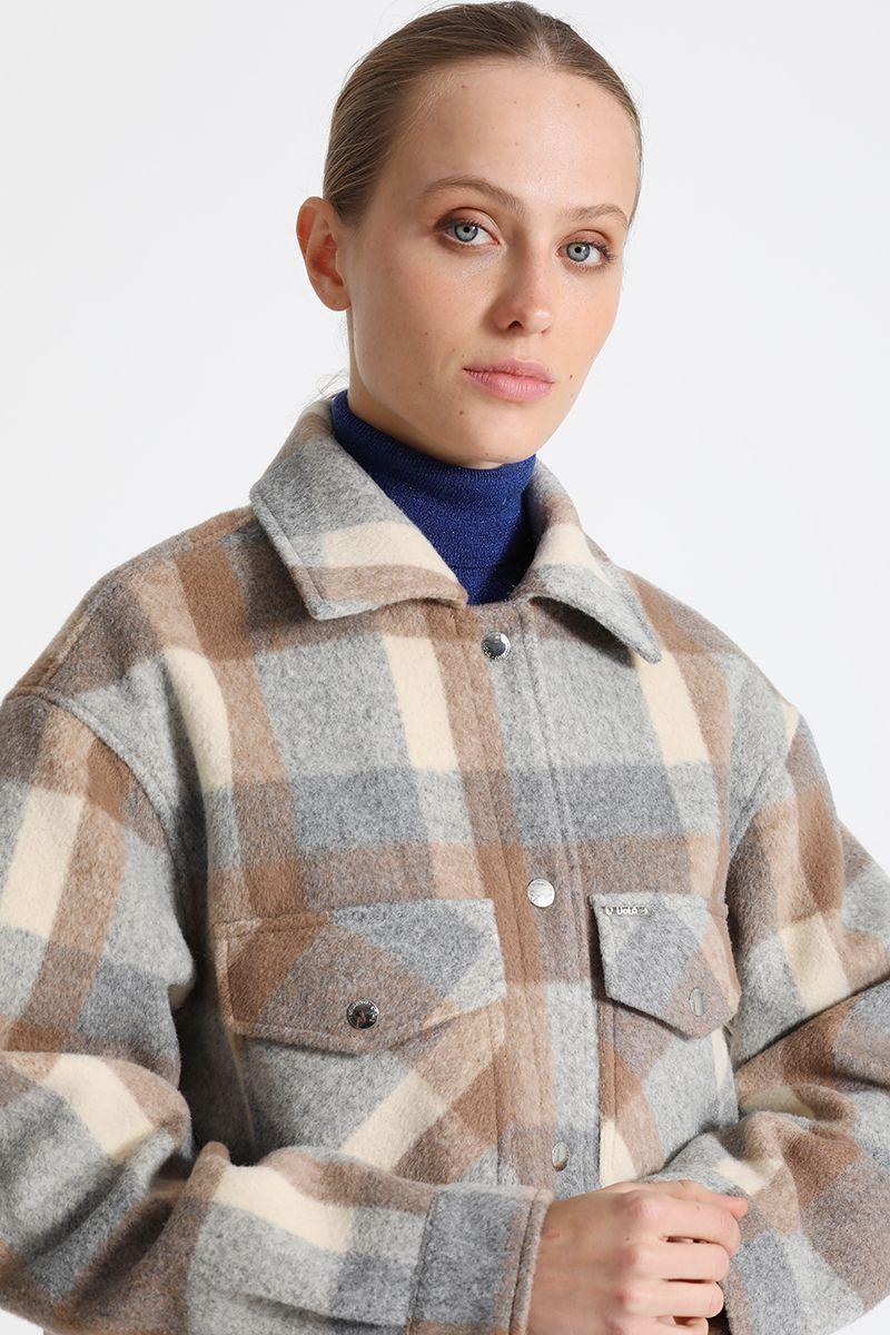 Chaqueta Cuadrille Beige Liola-2