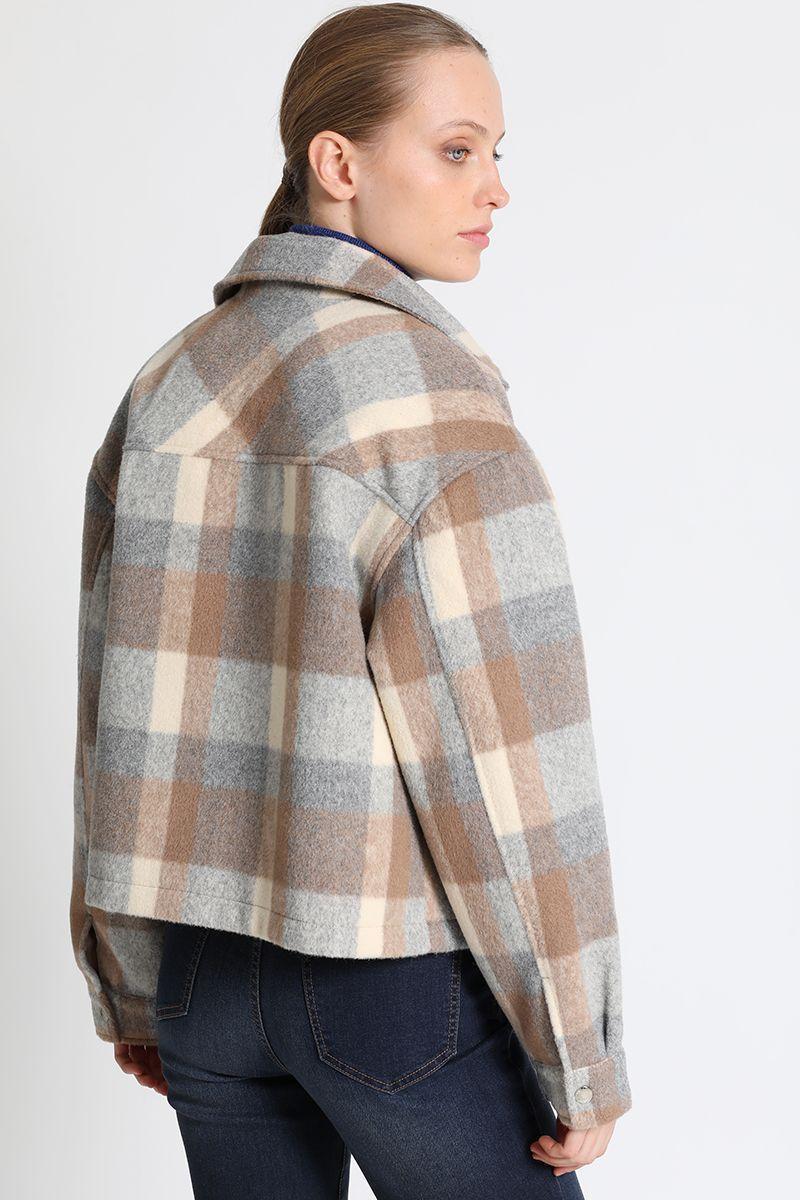 Chaqueta Cuadrille Beige Liola-4