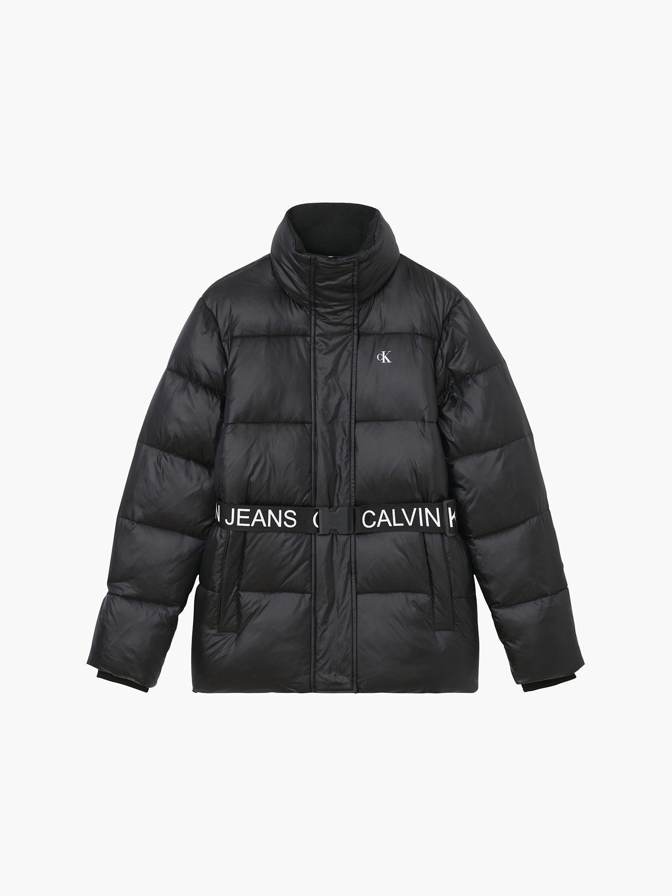 Parka Logo Belt Waisted Negro Calvin Klein-5